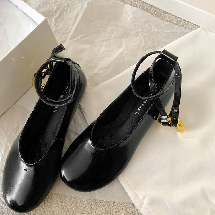 Karin Luna Big Hit Extremely purple~ Slimming V Detachable Two-Way Wear da Brand Height-Increasing Mary Jane Flats