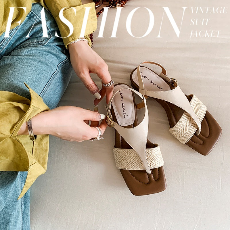 Karin Luna Classic Style  In stock  Basic versatile vacation style thong sandals