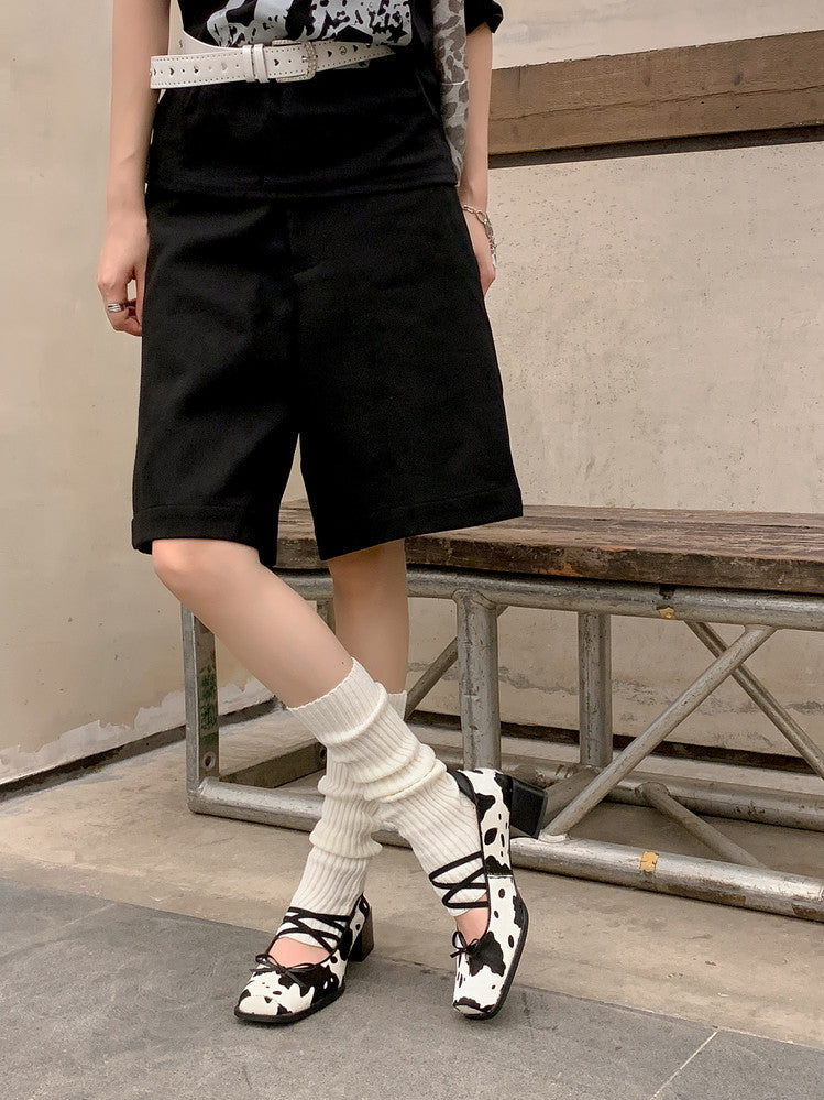 Karin Luna Hot Item Hot Item Xiaohongshu Hot Item  Comes with Bowknot Mary Jane Flats
