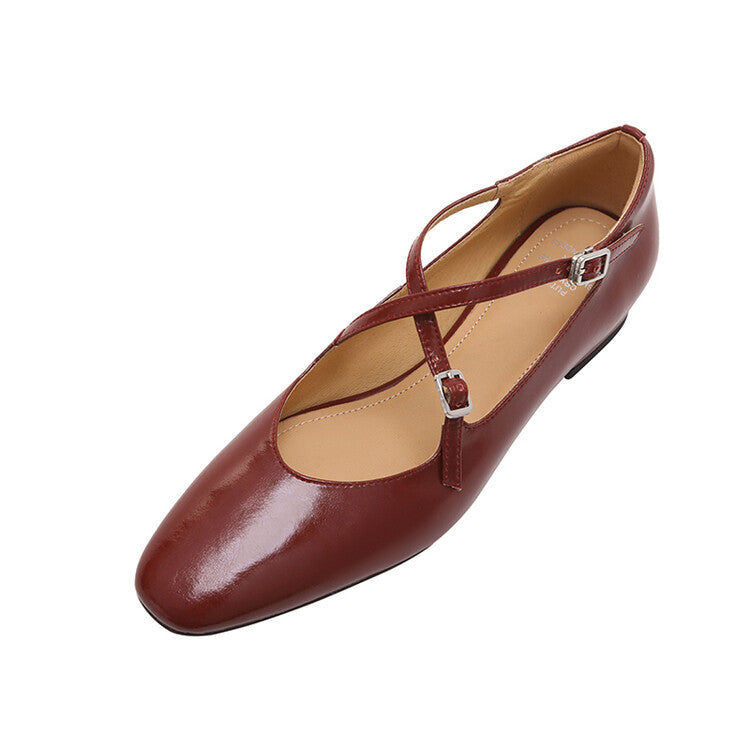 Karin Luna Bestseller Available for sale all seasons Mary Jane with built-in data Full Leather Single Shoes Go ahead with confidence
