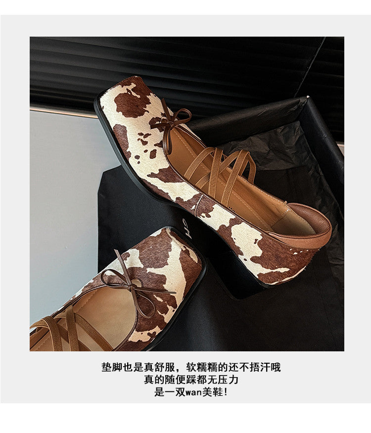 Karin Luna Hot Item Hot Item Xiaohongshu Hot Item  Comes with Bowknot Mary Jane Flats
