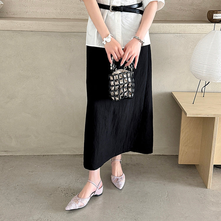 Karin Luna In Stock Spot Goods Embroidered Daisy Sheepskin Mesh Elegant Closed-Toe Slippers