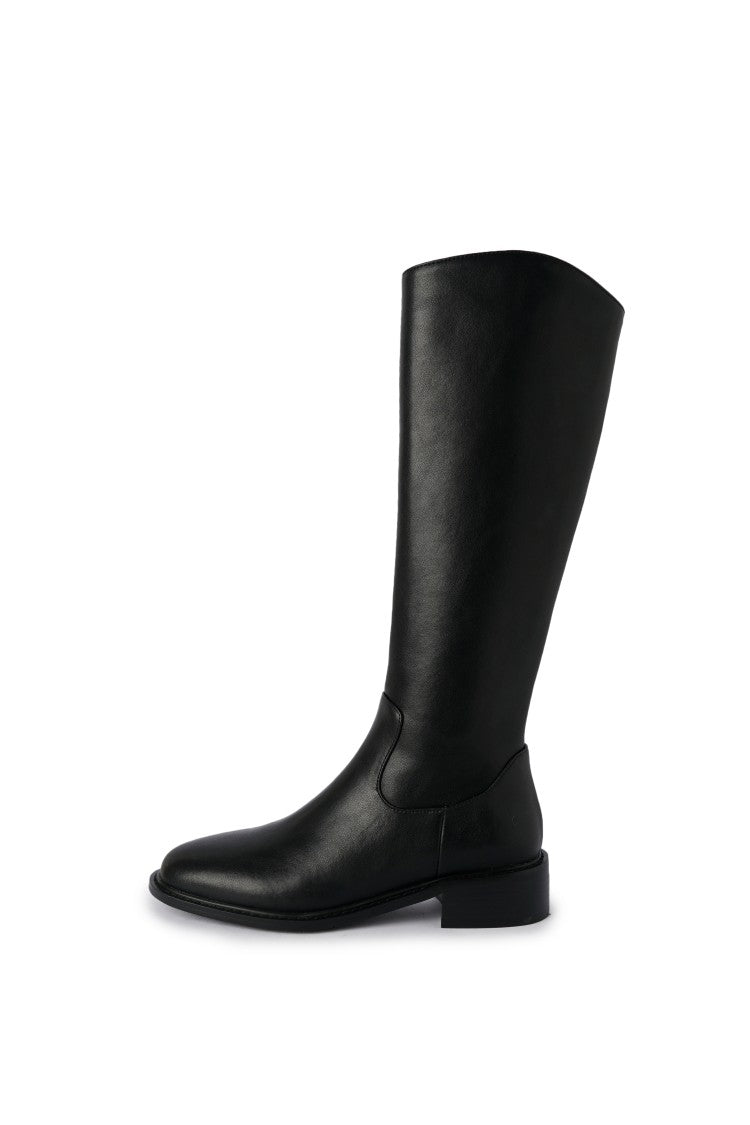 Karin Luna Internet Celebrity Photo  Best-selling in stock Full Leather Basic Long Boots  Winter Essential Combat Boots