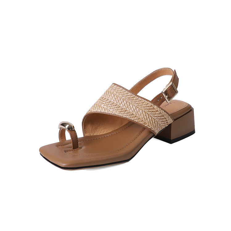 Karin Luna Hot Item Hot Item Spot Goods Featured Bestsellers Holiday Style Woven Sofa Sandals
