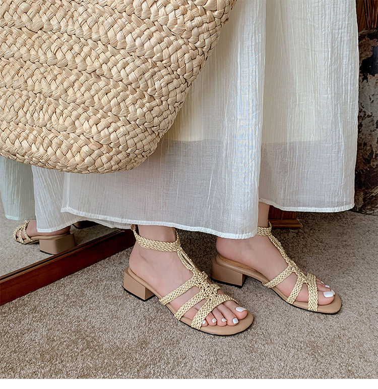 Karin Luna Bohemian Style~Sofa Insoles Casual Vacation Style Sandals
