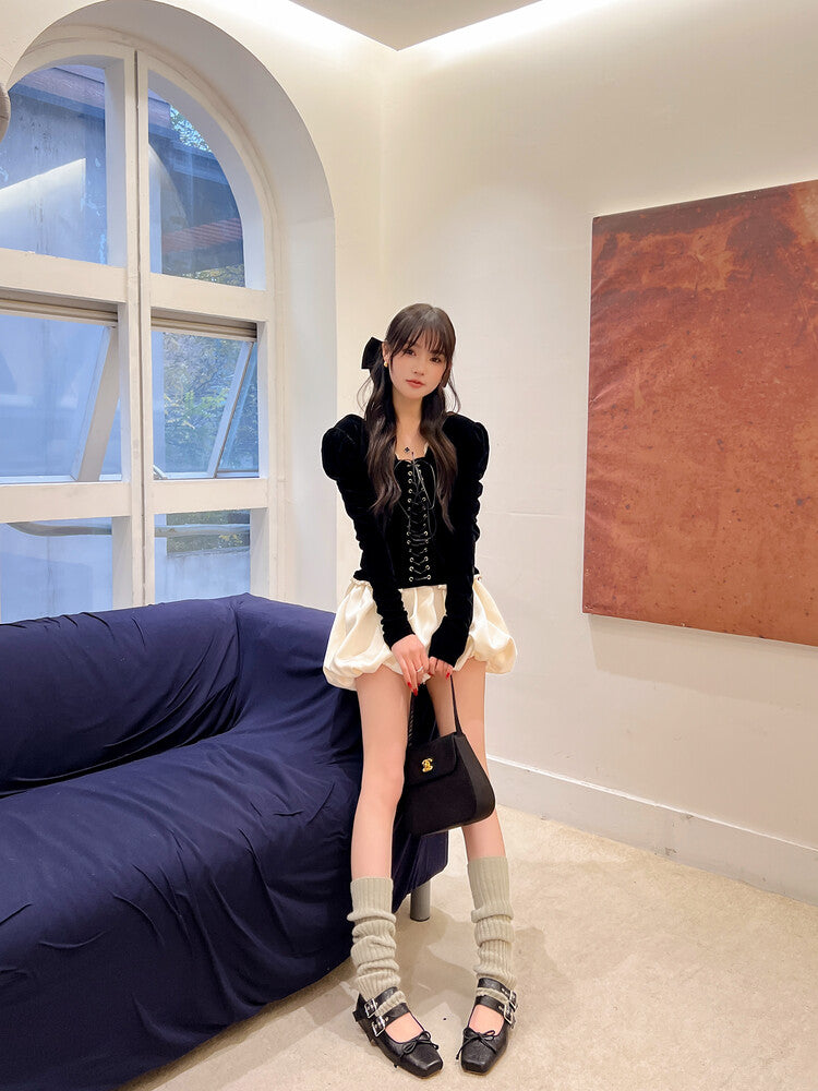 Karin Luna Future Sense silver~Spot Goods Spot Goods Hot-selling Bowknot Retro Belt Buckle Ballet Mary Jane Shoes