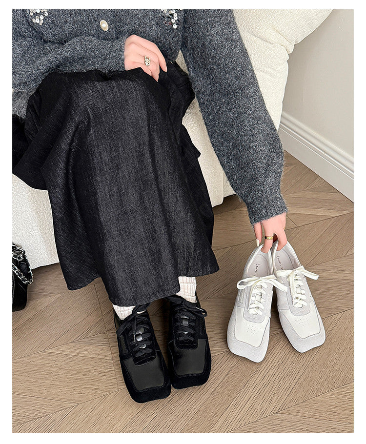 Karin Luna Casual Shoes Series~  In stock Lace-up Thick-soled Deep Mouth Single Shoes