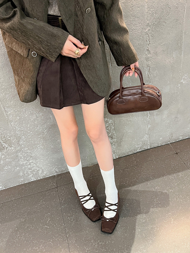 Karin Luna Hot Item Hot Item Xiaohongshu Hot Item  Comes with Bowknot Mary Jane Flats