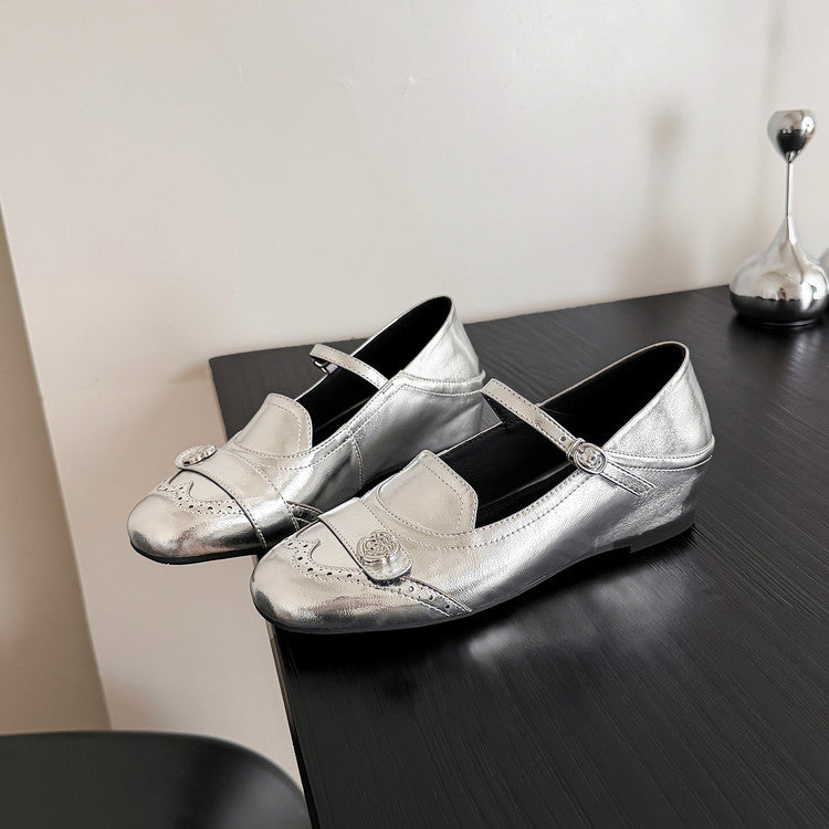 Karin Luna In Stock In Stock Vintage Mary Jane Series·Single Strap Flats