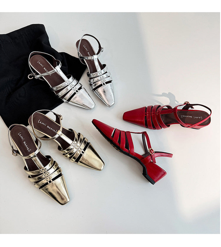 Karin Luna Classic Old Money Style Closed Toe Sandals