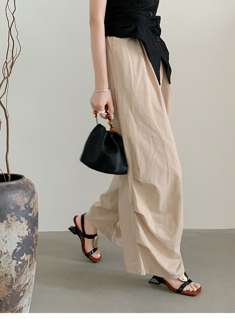 Karin Luna Hot-Selling Fasteners  Irregular Heel Open-Toe Sandals
