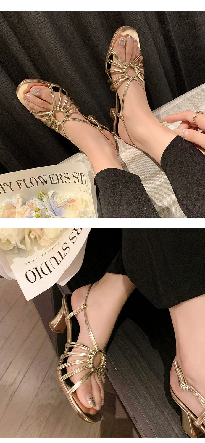 Karin Luna In Stock In Stock  Always in stock Classic French Style Open Toe High Heel Sandals