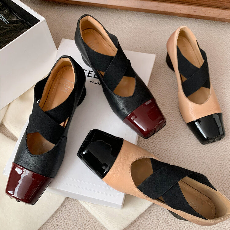 Karin Luna In Stock  Spot Goods  Lost in a Flash~Full Grain Leather Inside and Out Pig Nose Style Mainly Recommended Popular Ballet Shoes