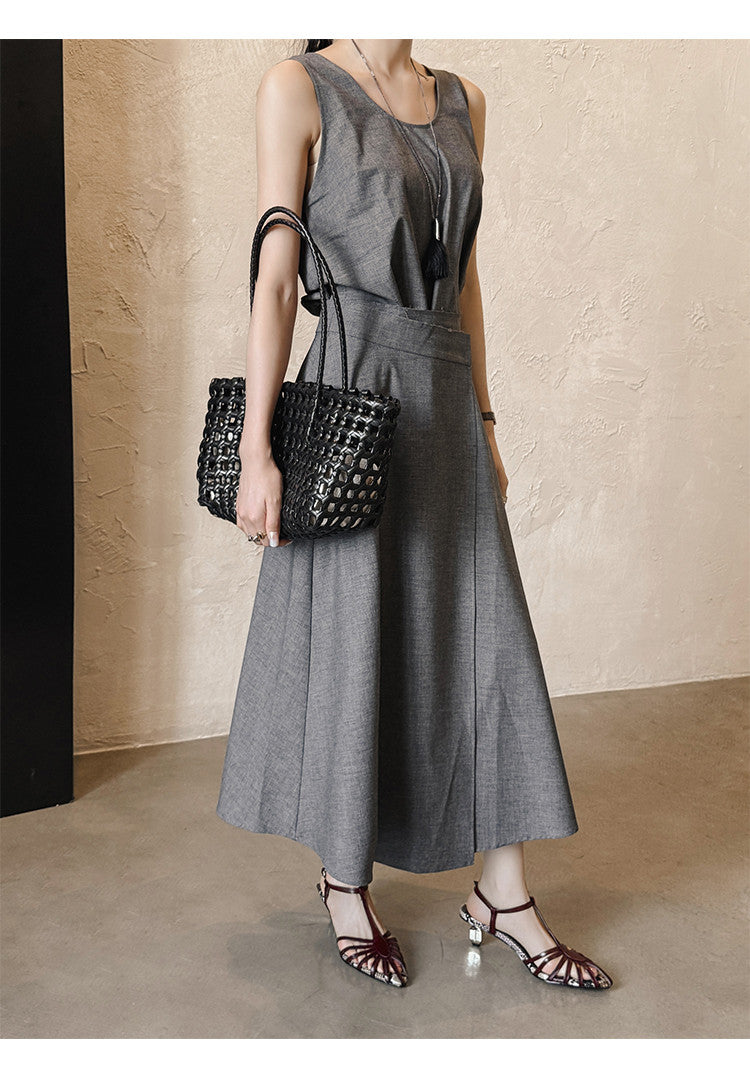 Karin Luna In Stock Spot Goods Open-toe French Style Metal Heel Sandals