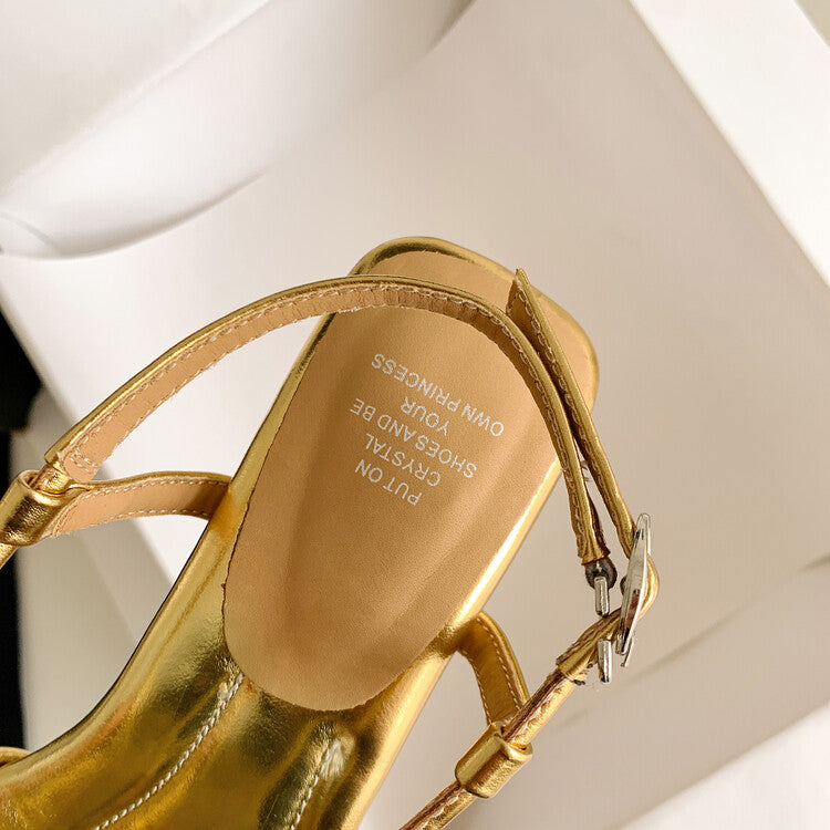 Karin Luna Exquisite Camellia ~French Retro Open-Toe Sandals