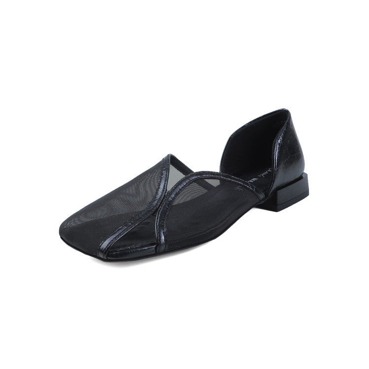 Karin Luna In Stock Spot Goods  Square Toe Mesh Sandals