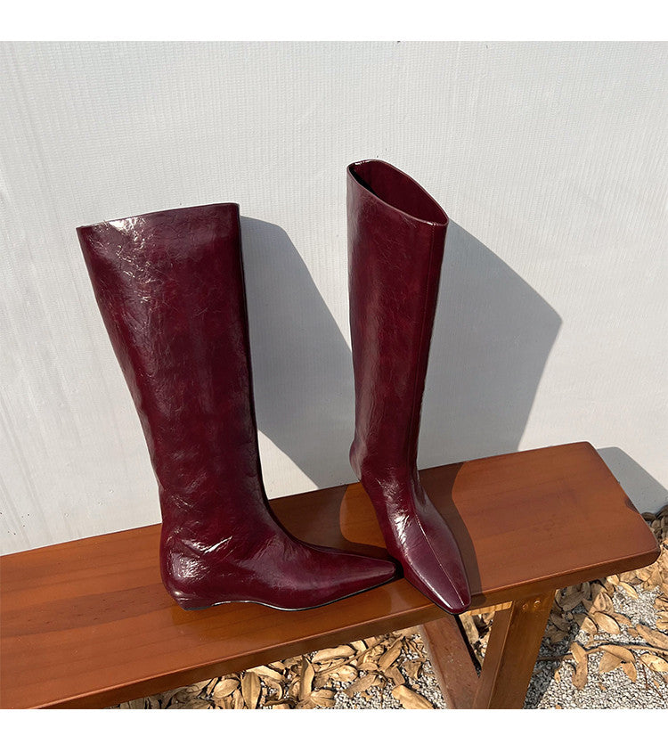 Karin Luna Retro Style  Flat Long Boots