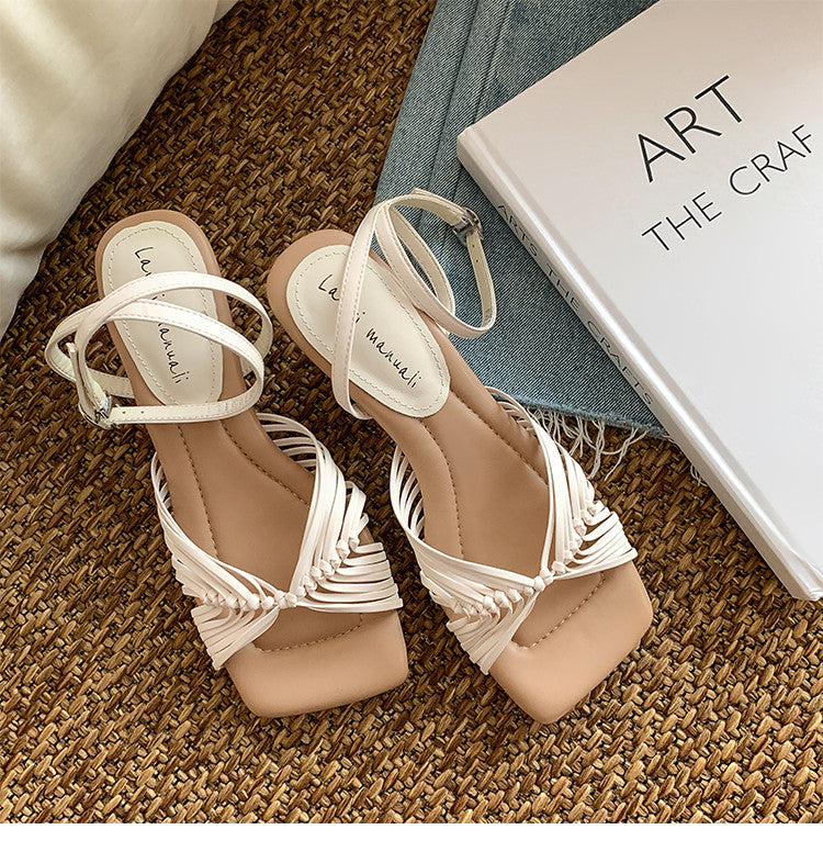 Karin Luna Handwoven Vacation Style~In stock Casual Versatile Sandals
