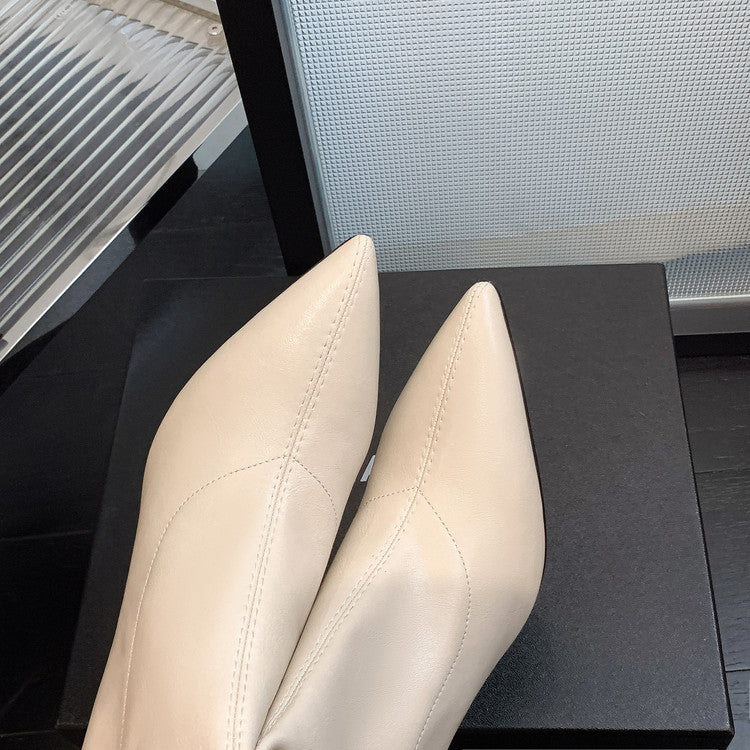 Karin Luna Elegant Style v Pointed Toe Stiletto Long Boots