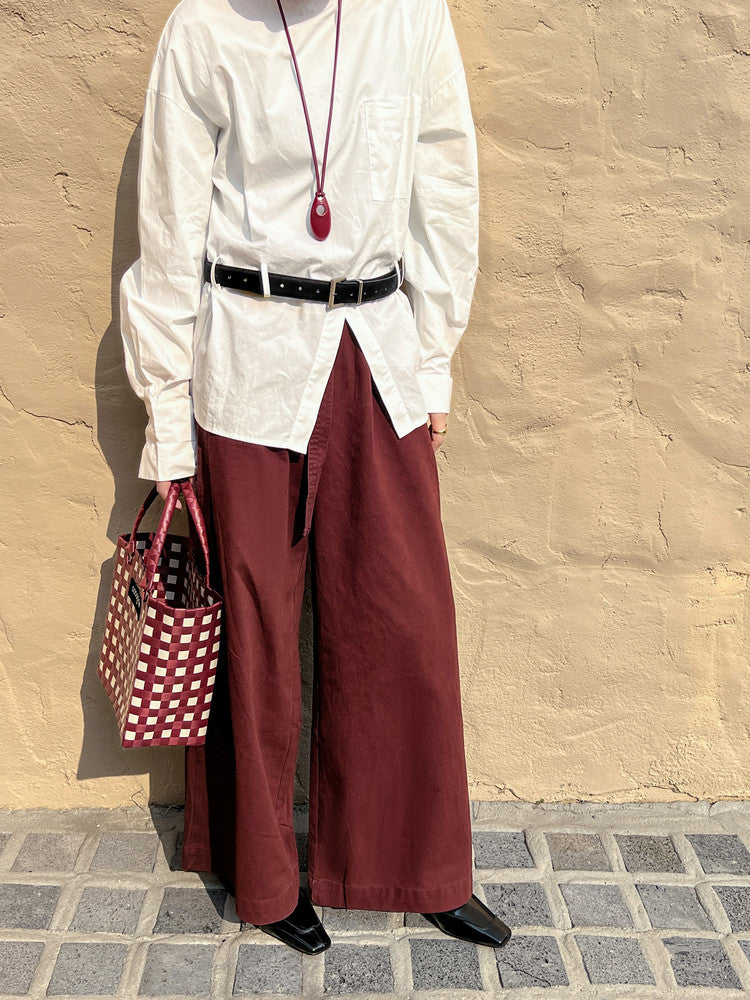 Karin Luna In Stock Spot Goods  Retro Full Leather Square Toe Shallow Mouth Single Shoes
