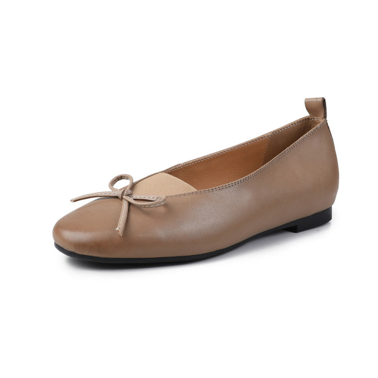 Karin Luna Full Layer Inside and Out~Basic Versatile Bow Hidden Heel Shoes