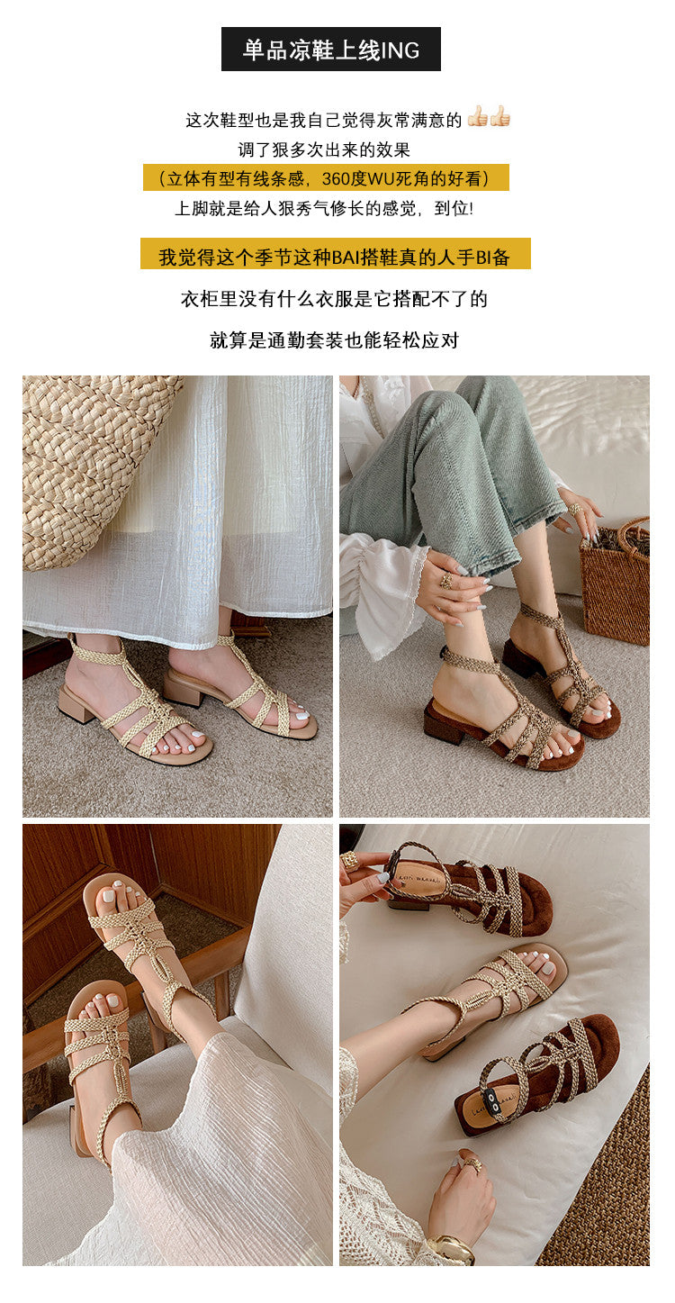 Karin Luna Bohemian Style~Sofa Insoles Casual Vacation Style Sandals