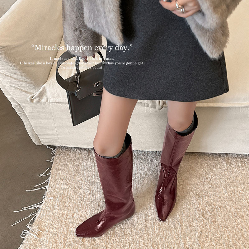 Karin Luna Retro Style  Flat Long Boots