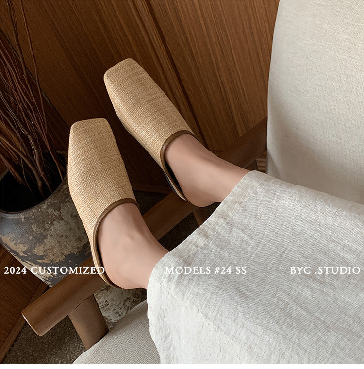 Karin Luna In Stock Spot Goods Baotou Vacation Style Height-Increasing Slippers
