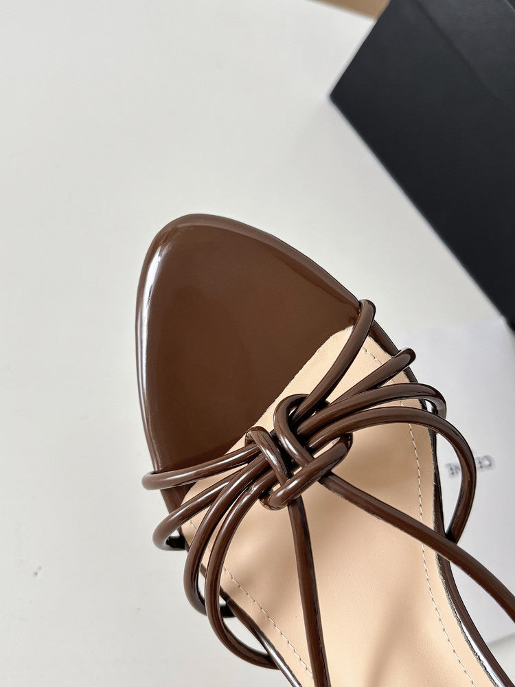Karin Luna In Stock In Stock  In Stock Round Toe Cross Hollow Round Toe Stiletto Slippers