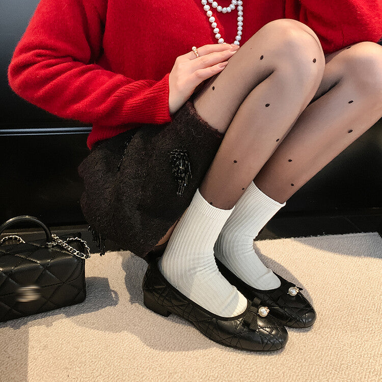 Karin Luna In Stock Spot Goods  Dior's popular retro flat rhombus-pattern granny shoes First Layer Sheepskin Full leather inside and out