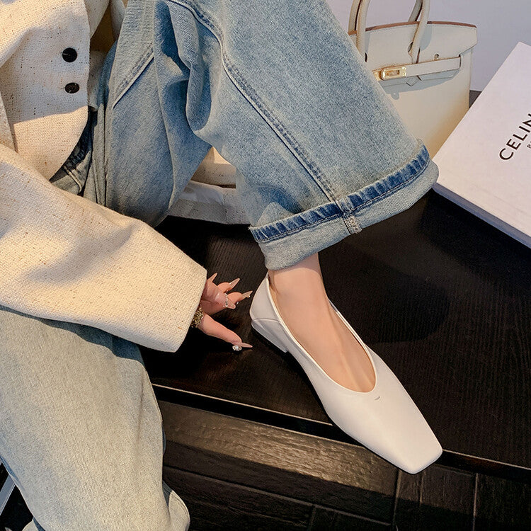 Karin Luna has prepared stock  Full leather inside and out  Top Layer Horse Oil Cowhide Shallow Mouth Nursing Mary Jane Shoes