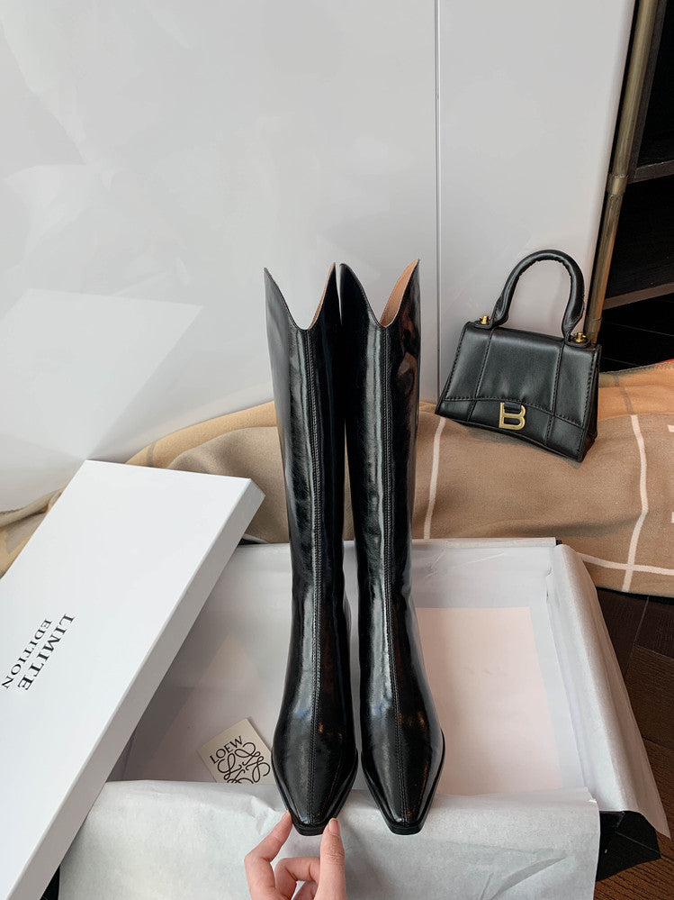 Karin Luna In Stock  Temperament Style v High Heel Long Boots