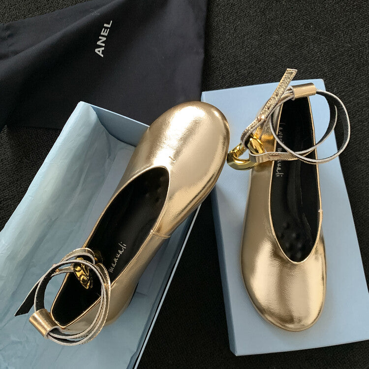 Karin Luna Big Hit Extremely purple~ Slimming V Detachable Two-Way Wear da Brand Height-Increasing Mary Jane Flats