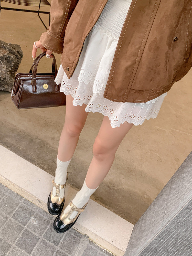 Karin Luna In Stock Spot Goods  Color Matching t Round Toe British Style Single Shoes