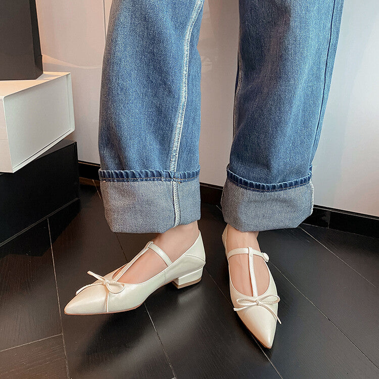 Karin Luna is a perfect Korean drama heroine~French Retro Style Full leather inside and out Pointed Bowknot