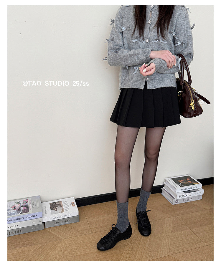 Karin Luna In Stock In Stock   Xiaohongshu Hot-Selling Lace-Up Round-Toe Deep Mouth Single Shoes