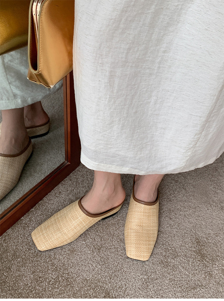 Karin Luna In Stock Spot Goods Baotou Vacation Style Height-Increasing Slippers