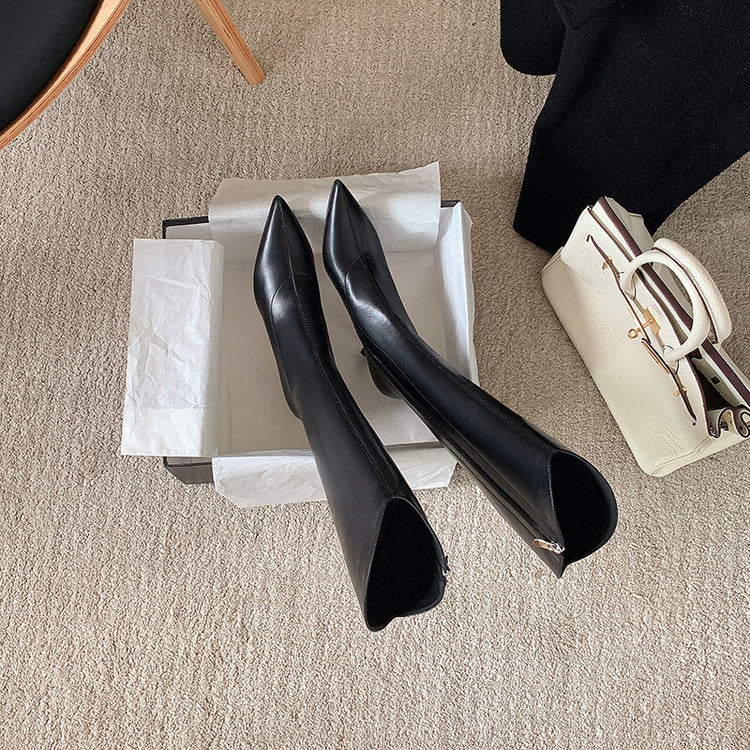 Karin Luna Elegant Style v Pointed Toe Stiletto Long Boots
