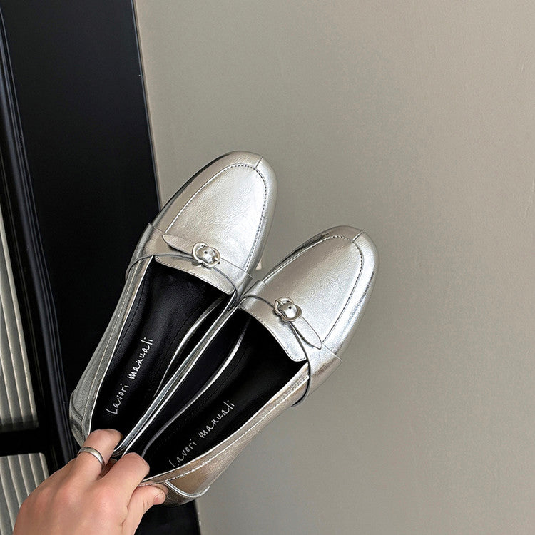 Karin Luna In Stock Spot Goods Basic Versatile British Style Single Shoes