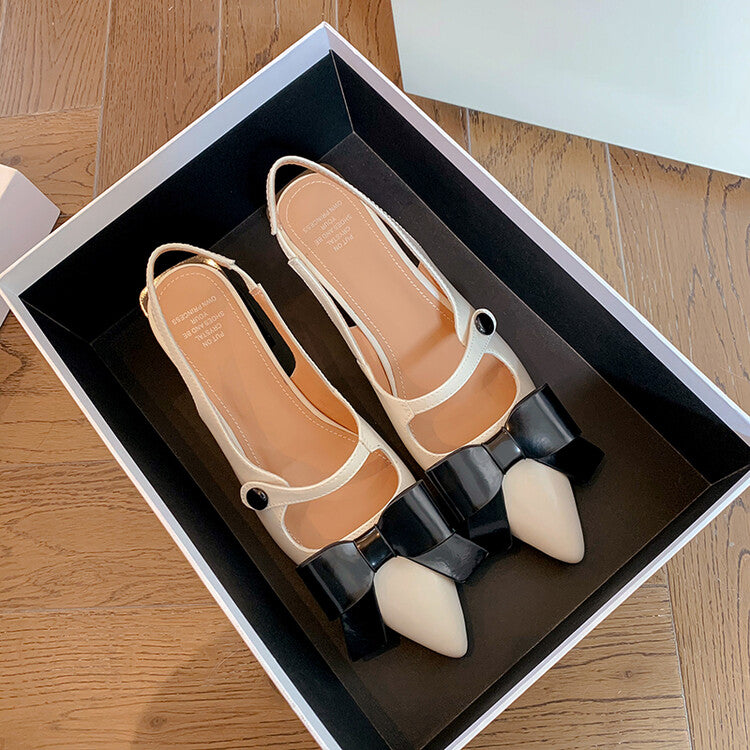 Karin Luna In Stock Spot Goods  Hot-Selling Closed-Toe Sandals  Full leather inside and out Sweet Bow