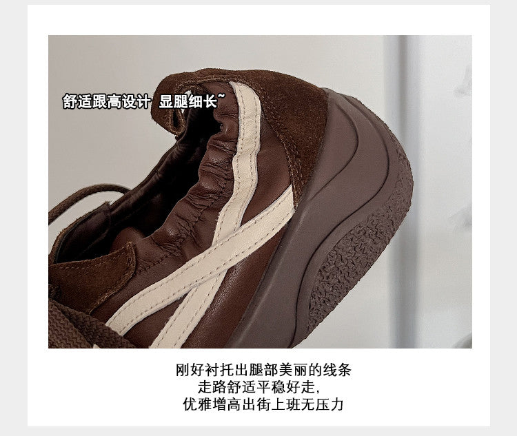 Karin Luna Casual Shoes Series~  In Stock Hot-Selling Versatile Lace-Up Deep Mouth Flats