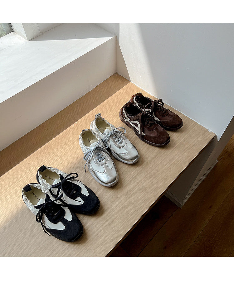Karin Luna Casual Shoes Series~  In Stock Hot-Selling Versatile Lace-Up Deep Mouth Flats