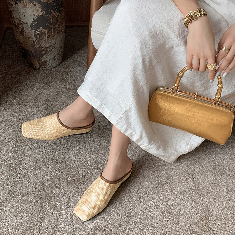 Karin Luna In Stock Spot Goods Baotou Vacation Style Height-Increasing Slippers
