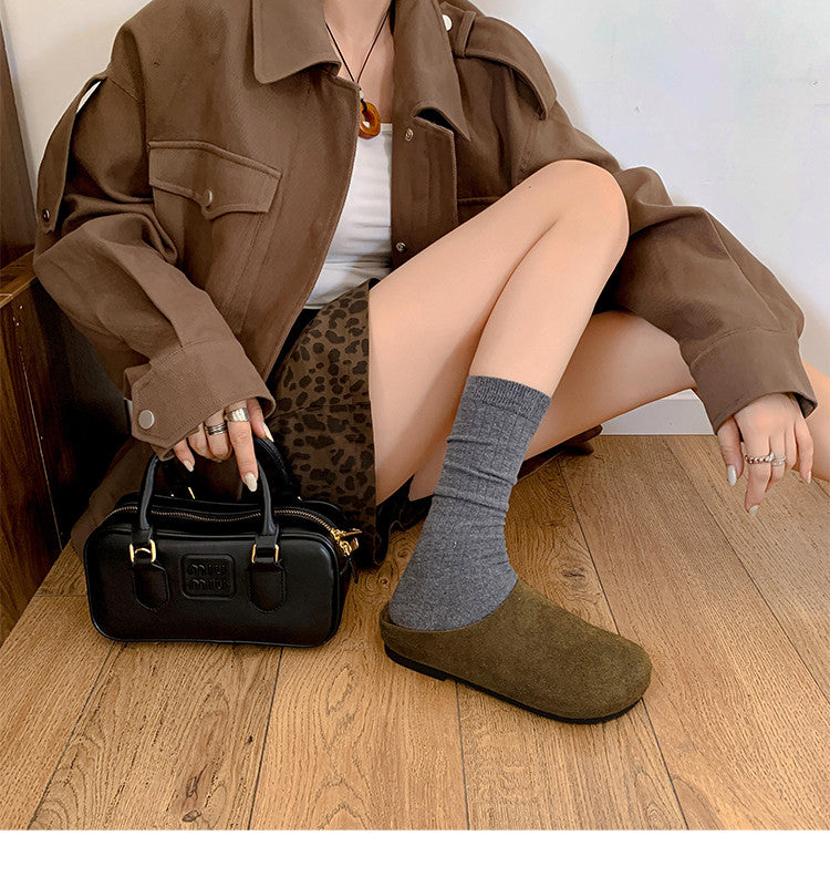 Karin Luna Full Layer Inside and Out~Spot Goods Spot Goods Basic Versatile Mules Slippers