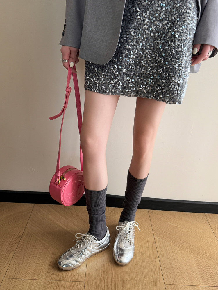 Karin Luna Casual Shoes Series~  In stock Xiaohongshu Hot-Selling Lace-Up Thick-Soled Deep Mouth Single Shoes