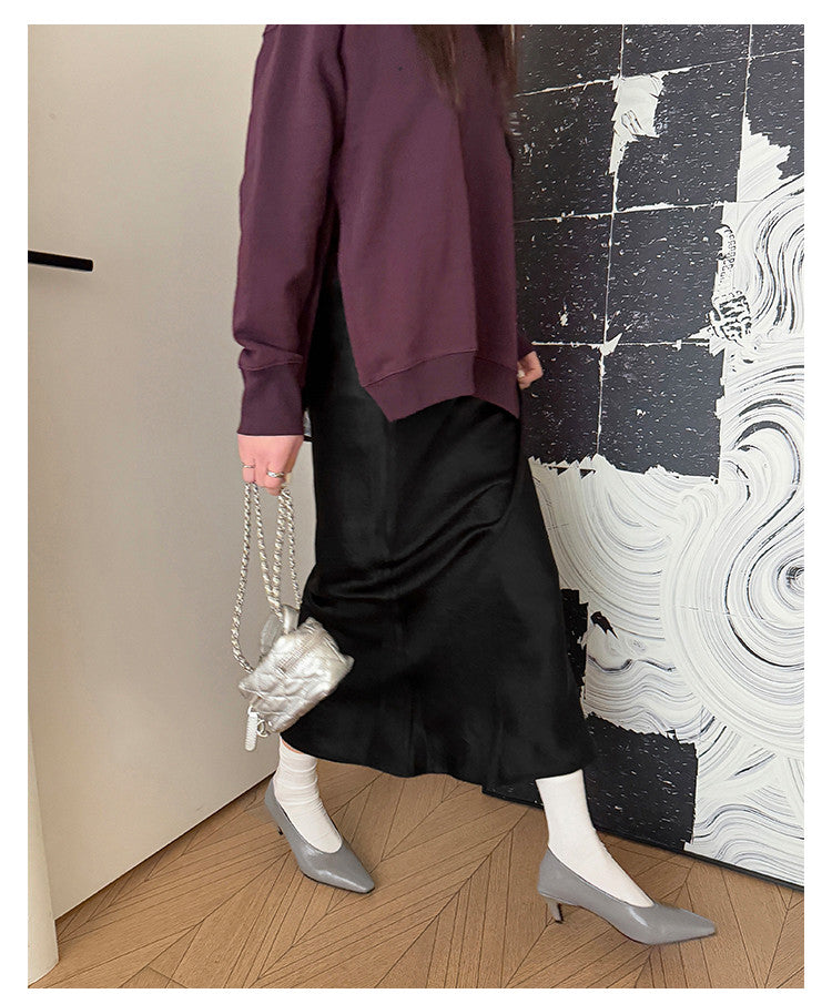 Karin Luna In Stock In Stock ~Basic Versatile French Style Small Square Toe Shallow Mouth Single Shoes