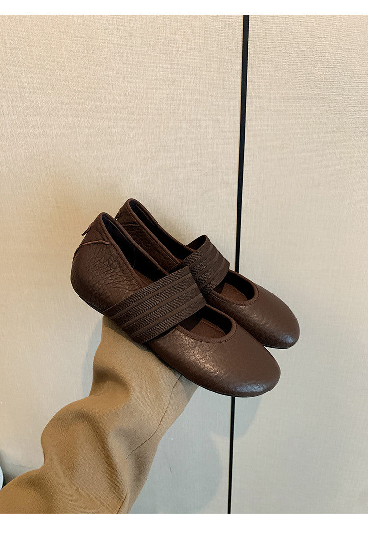Karin Luna Full Layer Inside and Out~Basic Versatile Hidden Heel Granny Flats