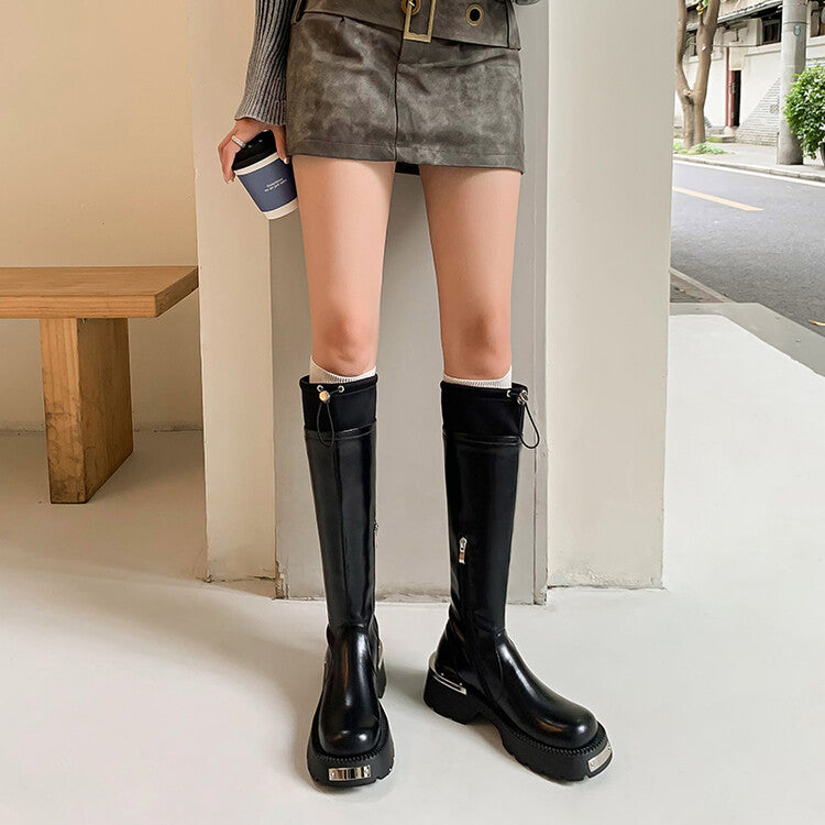Karin Luna High Volume Bestseller  Comes with data plan included Front Metal Patch Drawstring design Full Cowhide Long Boots