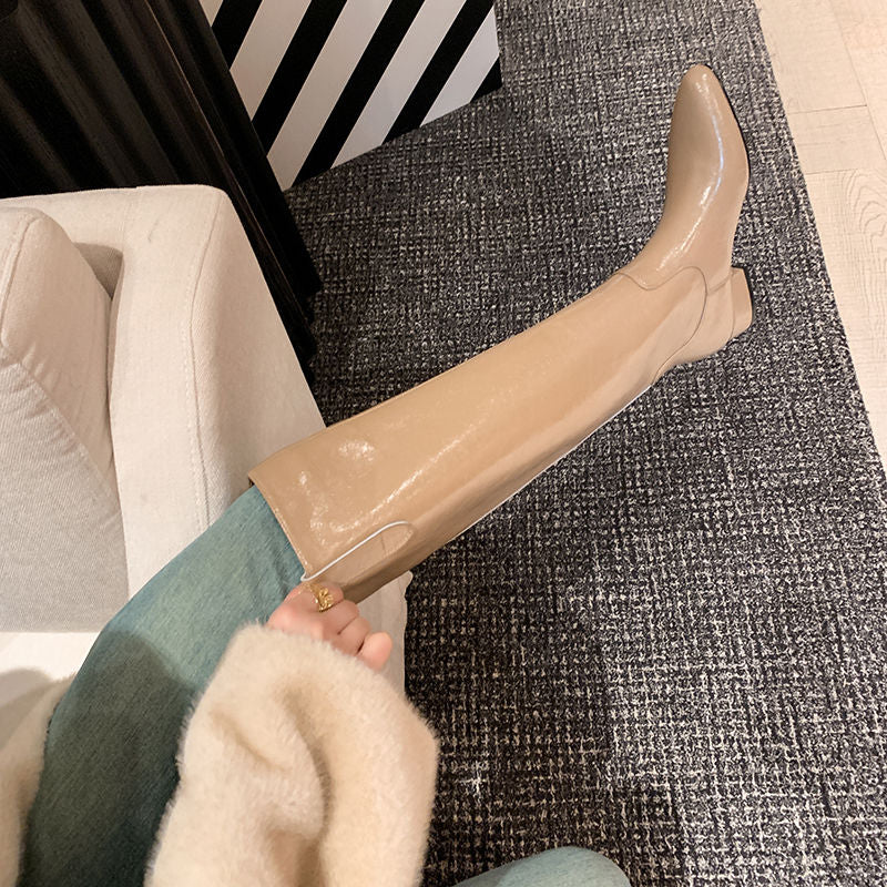 Karin Luna In Stock In Stock Classic Slip-On Straight Long Boots