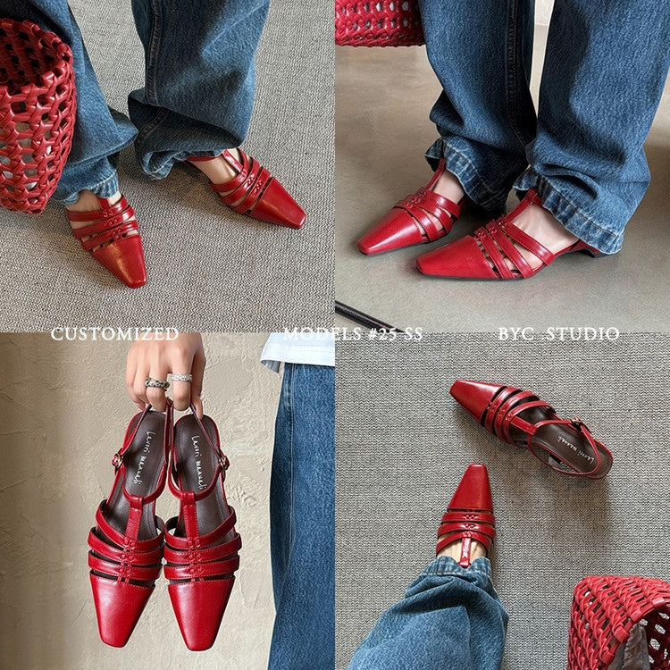 Karin Luna Classic Old Money Style Closed Toe Sandals